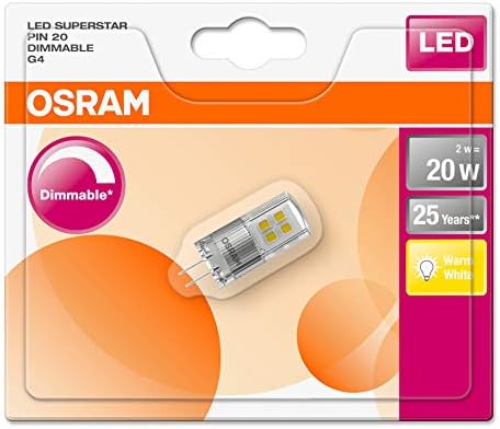 OSRAM LED Superstar PIN G9 DIM / LED lámpa: G9, 4.40 W, 40 W Csere, Meleg Fehér 2700 K / / Csomag 9