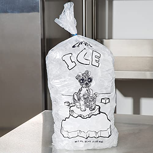 APQ Csomag 1000 Nyitott Felső Jég Táskák Csavar Kapcsolatok 10 x 20. Crystal Ice Nyomtatott Táskák 10x20. Vastagsága 1,5 millió körül.