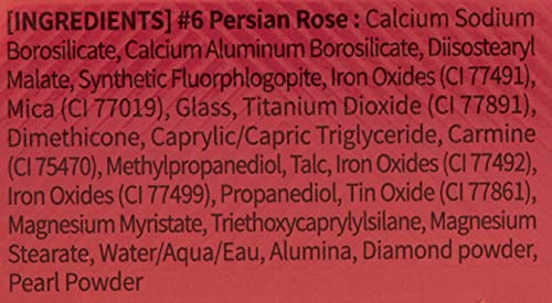 Érintse meg a Sol Metallist Csillogó Megakadályozta Pigment (6 perzsa Rose) - Gyémánt, Gyöngy, Porok, hogy hozzon Létre Holografikus
