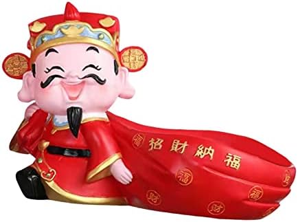 PETSOLA Gazdagság Istene Szobor Tároló Tál Műgyanta Szobor Dísztárgy Tároló Snack Tartály Fesztivál, Dekoráció Kínai újévi