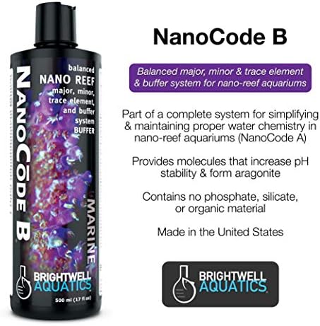 Brightwell Vízi ABANCB250 Nanocode B Folyékony Sós Víz Klímaberendezések Akvárium, 8.5-Uncia