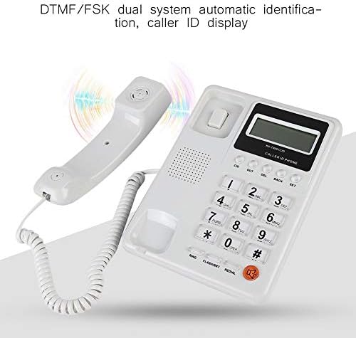 Vezetékes Telefon Hívófél-AZONOSÍTÓ/a hívásvárakoztatás Kihangosító Kijelző XL Gombok, Vezetékes Asztali Telefon, Vezetékes