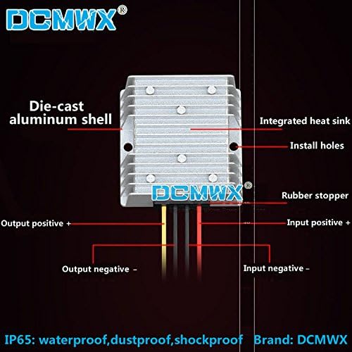 DCMWX boost feszültség-átalakító DC12V változások 16.3 V lépés autó power inverter Bemeneti DC9V-16V Kimenet 16.3V1A2A3A4A5A6A8A10A vízálló