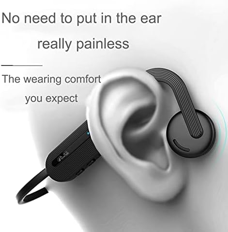 ARYSIEER Vízálló csontvezetéses Fejhallgató Titán Nyitott Fül Vezeték nélküli Bluetooth Fejhallgató Beépített Mikrofon, Edzés, Futás,