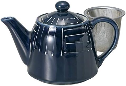 Kék Máz Függőleges Vízszintes Pot (a teaszűrő) 4.1 x 4,5 cm (10,5 x 11,5 cm)