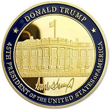 45 amerikai Elnök Donald Trump Fehér Ház Elnöki Beiktatási Kihívás Érme
