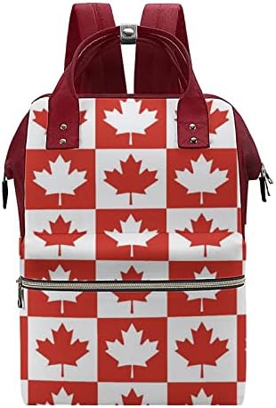 FunnyStar Maple Leaf Kanada CA Zászló Nyomtatott Táskában Baba Bagpack Gyapjas Zsákokat Vízálló Utazási válltáska, Anya-Apa