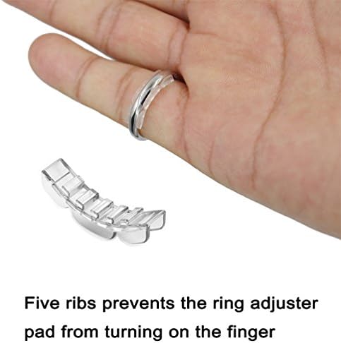 Coopache 2 Stílusok Láthatatlan Gyűrű Méret Beállító Laza Gyűrűk Gyűrű Őr, Gyűrű sorozatba tartozó, 11 Méretű Alkalmas legyen