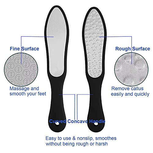 Láb Reszelő Láb Fájlok Kallusz Remover - Professzionális lábápolás Pedikűr Rozsdamentes Acél Fájlt Eltávolítja a Kemény Bőr(kétoldalas