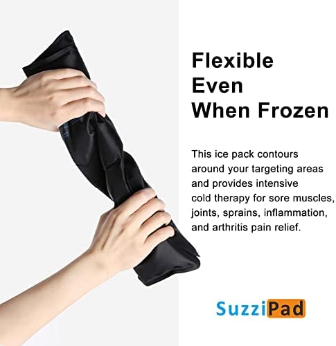 SuzziPad XL Váll Ice Csomag Sérülések Újrafelhasználható Gél, Megfordítható Ice Csomag Váll rotátorköpeny Férfi & Nő, Hideg Csomag felkar,