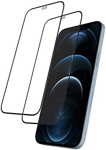 Rosebono Üveg kijelző Védő fólia iPhone 12 Pro Max (6.7) [Szélét Lefedettség] Ultra Világos, Teljes Védelmet Edzett Üveg kijelző