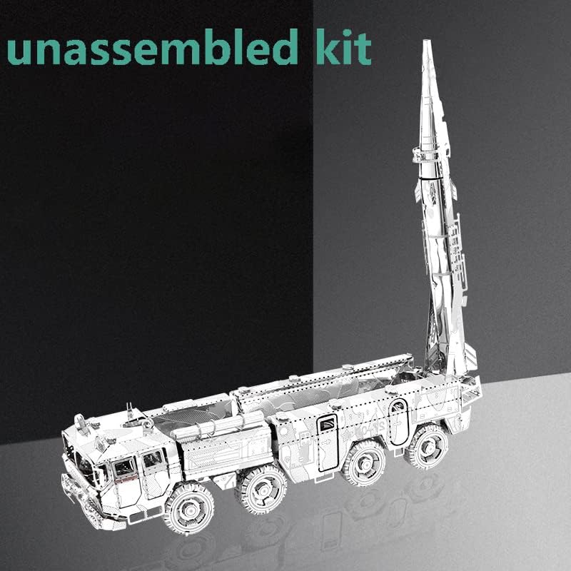 TECKEEN 1/100 Scale3D Fém Készletek Dongfeng 11 Rakéta Jármű Katonai Modell Gyűjtemény(Összeszerelt Kit )