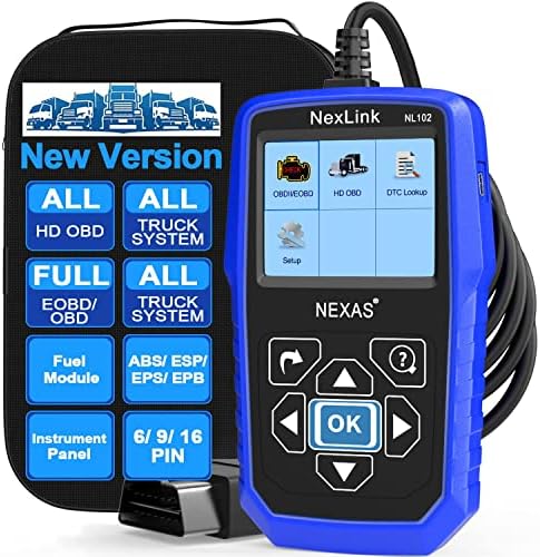 Nehéz tehergépkocsik Szkenner NEXAS NL102 OBD EOBD HDOBD Minden Rendszer Dízel Diagnosztikai Vizsgálat Eszköz a Motor RÉSZECSKESZŰRŐ