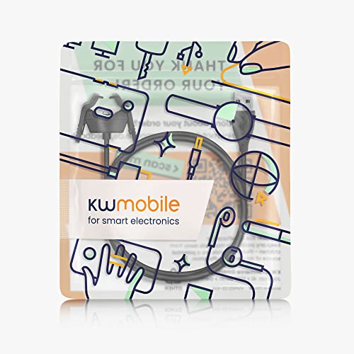 kwmobile Töltő Kábel Kompatibilis a Xiaomi Mi Okos Zenekar 5 / Mi Okos Zenekar 6 - Töltő Smart Óra USB Kábellel - Fekete