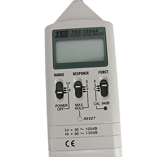 TES-1350A zajszintmérő, valamint C Frekvencia Súlyozás 0.1 dB Felbontás Zaj Teszter