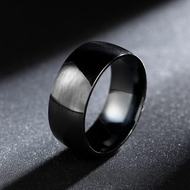 Koleso 8MM Kék Gyűrű A Férfiak, mind a Nők Személyre szabott Gyűrű Testre Gyűrű Vésett Gyűrű-75814