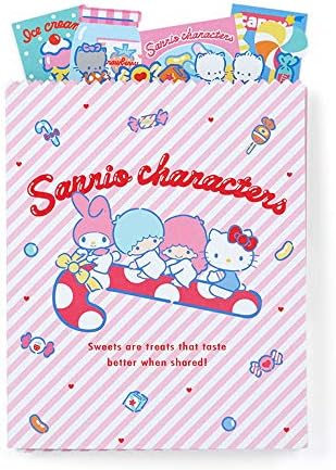 Sanrio Karakter Mix Levél Papír, Boríték, Pecsét Set - Candy