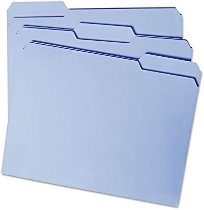 Smead 12034 Mappákat 1/3 Vágott Megerősített Felső Lapot, Levelet Kék 100/Doboz