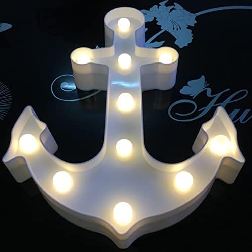 ZTHOME 3pcs Díszítő Dekoráció Gyerekek Fény Horgony Este Haza Hajó Fehér Hálószoba Led Lámpa