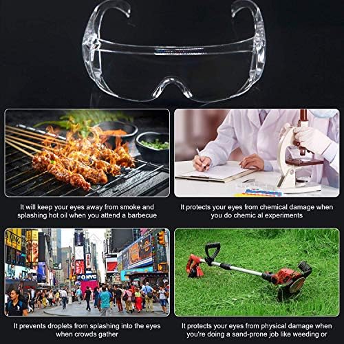 Anti-Köd Széles-Vision Védőszemüveg, 2-Pack Személyes Védő Szemüveg Labor,Osztályok,Valamint otthon,Szemüveg UV Valamint Csepp