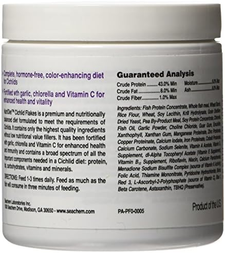 Seachem NutriDiet Cichlid Hal Pehely - Probiotikus készítmény GarlicGuard 30g/1oz