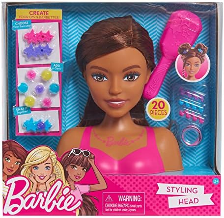 Barbie Kis Stílus Fejét, Barna Haja van, magában Foglalja a 20 Darab, testre Szabható Hajcsat