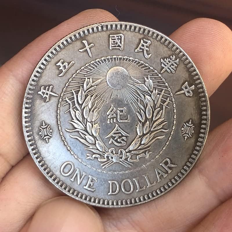 Régi Érméket Antik Ezüst Jüan Zhang Zuolin Tizenöt Éve A Kínai Köztársaság Emlékérme Aláírás Verzió Kézműves
