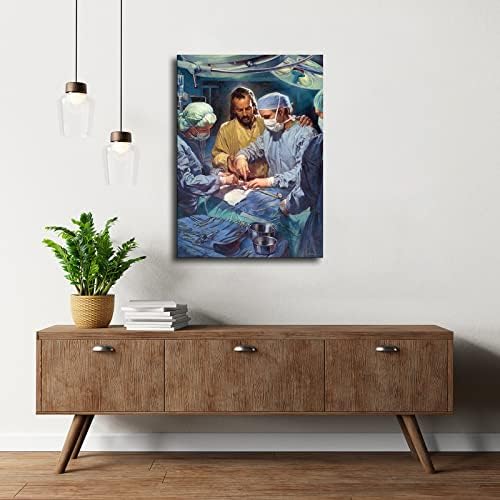 Jézus vezetője Az Orvosi Személyzet Poszter Vászon Festmény Kreativitás, Poszter Nyomtatás Wall Art Kép Modern Nappali lakberendezési (24x36inch