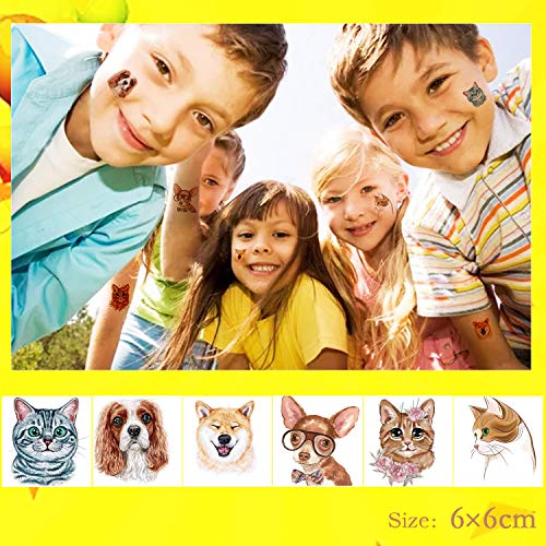36 Lap Állatok Téma Ideiglenes Tetoválás Gyerekeknek, Állat Tetoválás Kiemelt Állatkert Mintás Body Art Vízálló Ideiglenes