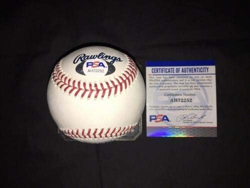 Greg Maddux Aláírt Hivatalos Hall Of Fame Baseball Cubs Bátrabbak Padres PSA/DNS - Dedikált Baseball