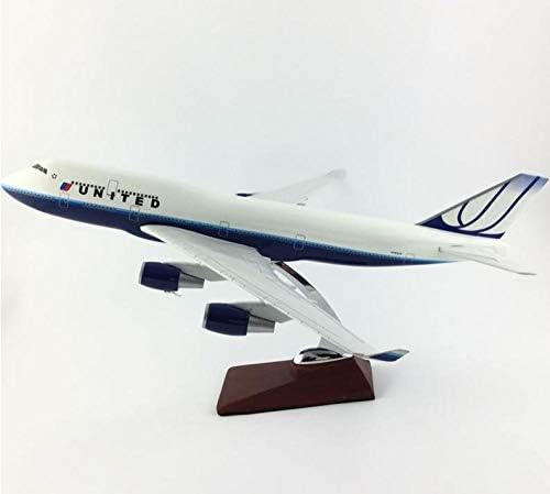 747 United Airlines 47 CM 1: 150 Alufelni Repülőgép Modell Gyűjtemény Modell Arany Repülőgép Modell Felnőtt Dísz, Dekoráció Ajándék