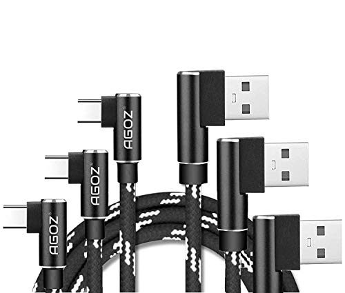 Agoz 3Pack 90 Fokos 10ft Micro USB Hosszabbító Kábel Yi Kamera, Oculus Menni, Echo Dot Gyerek, Fészek Cam, Netvue, Arlo Pro Q, Blink, Furbo