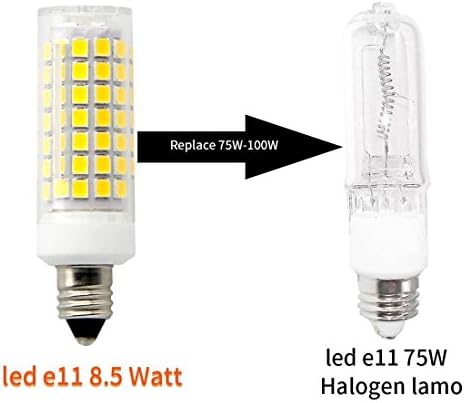 E11 LED Izzó Szabályozható, 8W (75W 100W Halogén Izzók Egyenértékű), Mini Gyertyatartó Bázis, AC110V120V 130V, 6000K Nappal a Csillár