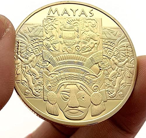 Mexikói Maja Arany Érme Ezüst Érme Külföldi Emlékérme Ezüst Bevonatú Megemlékező Medál Alufelni Aranyozott Medál (Arany-2)
