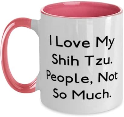 Vicces Shih Tzu Kutya Ajándékot, Én Szeretem A Shih-Tzu. Az emberek Nem Annyira, Születésnap Két Hang 11oz Bögrét Shih Tzu Kutya,