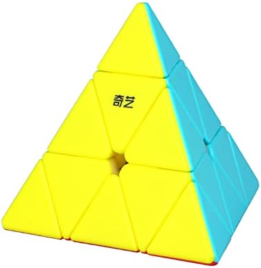 Roxenda Piramis Sebesség Kocka, 3x3x3 Qiming Piramis Sebesség Kocka, Háromszög, Kocka Puzzle Bűvös Kocka (Stickerless)