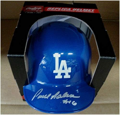 Paul Lo Duca Kézzel Aláírt Dedikált Mini Sisak Los Angeles Dodgers 6 w/COA - Dedikált MLB Mini Sisak