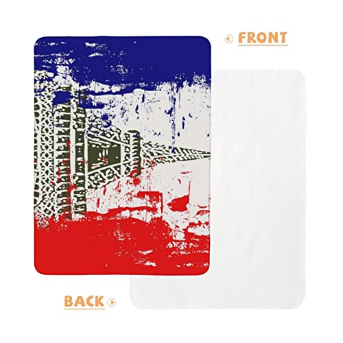 Francia Zászló Pelenkázó Pad Hordozható Újszülött Vízálló Pelenka Könnyű Utazási Változó Mat