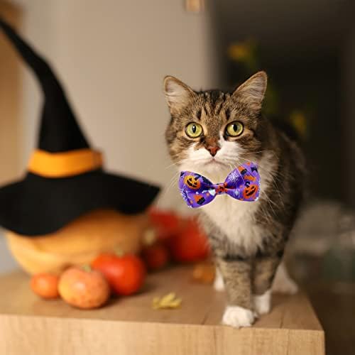 Halloween Macska Nyakörv, Bell, Kitty Cica Ünnep csokornyakkendő Gallér Szakadár 2 Csomag Lány, a Fiúk Férfi Nő