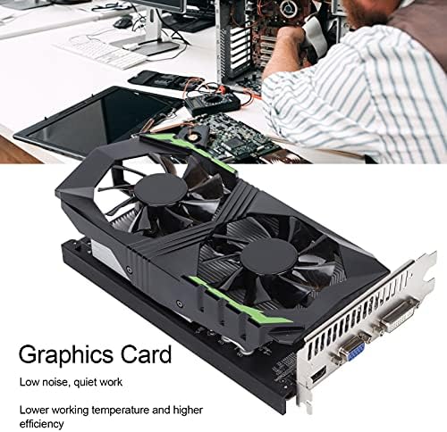 GTX1050Ti 4G DDR5 Asztali Grafikus Kártya, 4G 128Bit 900MHz 3D API DirectX 12 PCIE2.0 Grafikus Kártya Dual Fan, 1250MHzVideo