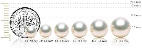 Ragyogó Gyöngy Egyetlen Úszó Gyöngy Valódi Édesvízi Tenyésztett 10-11mm Medál Nyaklánc, a Nők 17