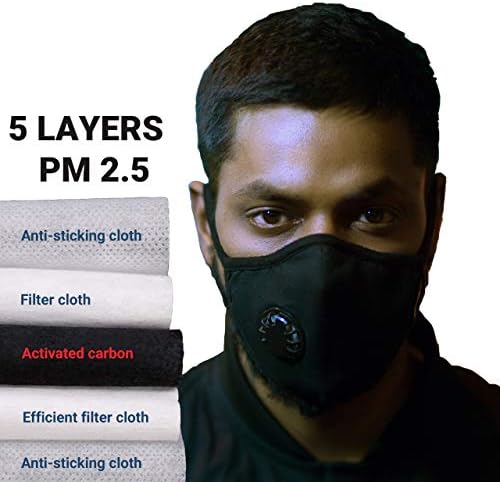 10 DB Aktív Szén Szűrő PM2.5 | 5 Réteg Csere Anti Haze Szűrők Papírt Helyezze be a Felnőttek számára