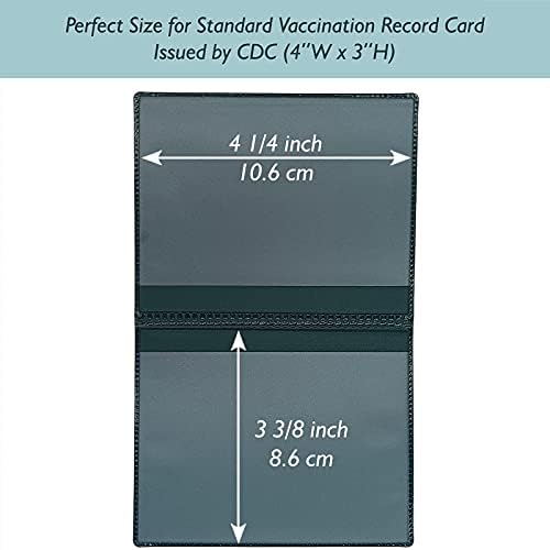 Covid Oltási igazolvány Protector,4x3 CDC Vakcina Kártya Protector,Covid Oltási igazolvány Jogosultja,Immunizálás Rekord Birtokosai Set,2,