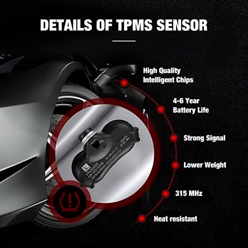BDFHYK TPMS-Érzékelővel Kompatibilis Acura MDX RL TL, Honda Odyssey Pilóta Gerinc 315Mhz Programozva, guminyomás Ellenőrző Szenzor