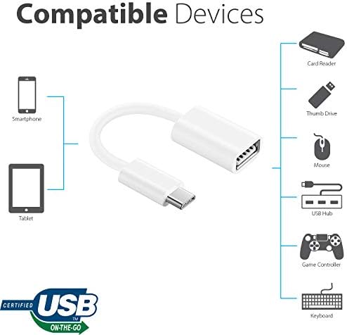 Működik, OTG USB-C 3.0 Adapter Dell XPS 13D-148 Gyors, Ellenőrzött, Több használható Funkciók, mint Például a Billentyűzet, pendrive,