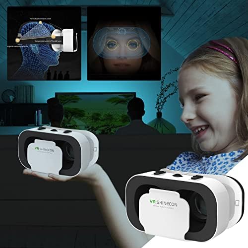 Cafuvv Vr Headset, 3D-s Virtuális Valóság Szemüveg, illetve Android Telefonok, Alkalmas Imax Filmek, Játékok AB5