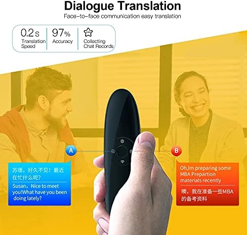 WETYG Hordozható Hang Fordító Eszköz 42 Nyelvek Valós idejű, Azonnali kétirányú Fordítás Használható ALKALMAZÁS Támogatja Ismételje meg