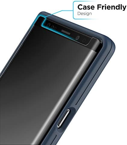 MagGlass Edzett Üveg Samsung Galaxy Note 9 Matt kijelző Védő fólia, Tok Barátságos 3D Széle Ívelt Kijelző Védelem (SP54B/S9) Tükröződésmentes