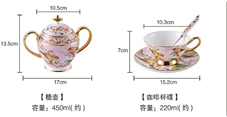 FSYSM Brit Csont Kína Délutáni Tea Tea Set, a Csészét, Európai Kerámia Kávés Készlet, Fekete Tea Csésze, Esküvői Ajándék