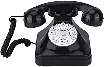 HOUKAI Vintage Vezetékes Telefon Retro Stílusú Régimódi Telefon Asztal Telefon Multi-Function Flash Újrahívás Foglalási Számot Tároló